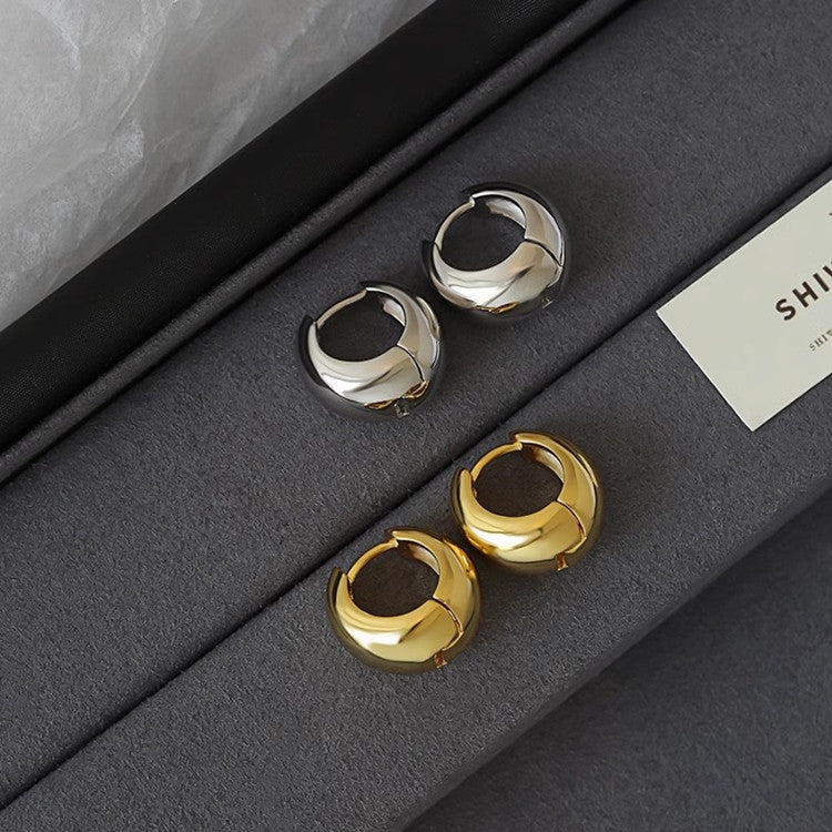 Gold and Silver Earrings "" Minimalist Luxury Accessories "