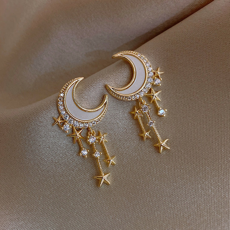 Star Moon Earrings