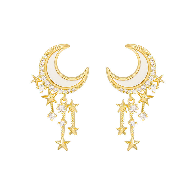 Star Moon Earrings