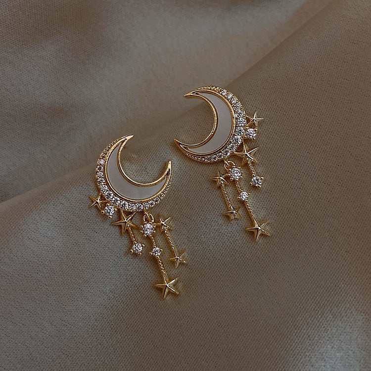 Star Moon Earrings